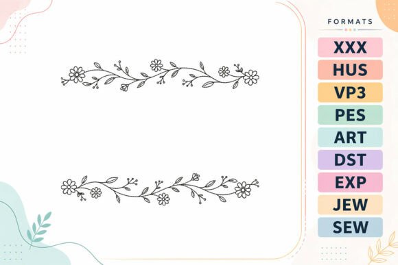 Floral Divider Flowers: A Designer’s Review for Boutique Apparel Embroidery