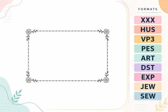 Floral Frame Border Rectangle: A Designer’s Review for Sweatshirt Embroidery