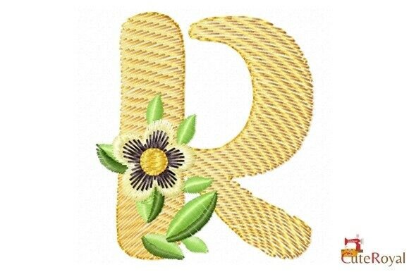 Floral Letter R – Monogram: A Versatile Design for Etsy Sellers