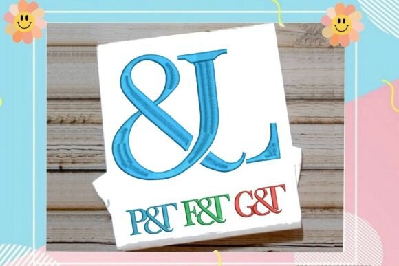 Interlocking Ampersand Letter L Monogram: A Sophisticated Addition for Etsy Embroidery Sellers