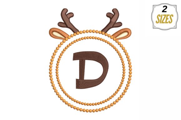 Letter D in Cute Frame: A Versatile Embroidery Design for Small Business Branding