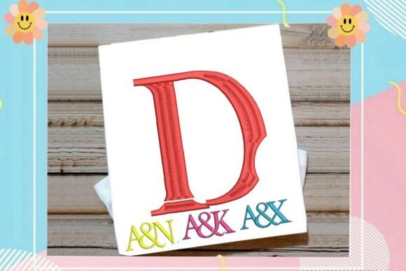 Letter D Split Monogram Logo: A Seasonal Embroidery Staple