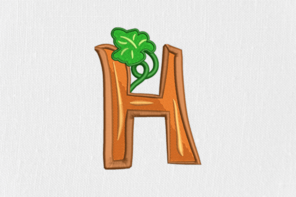 Letter H Autumn Monograms: A Seasonal Touch for Personalized Embroidery