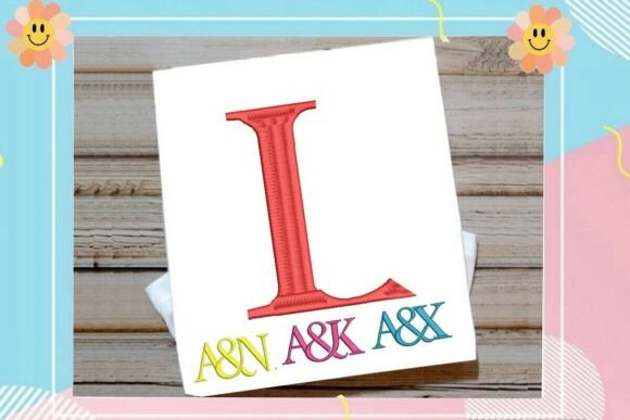 Letter L Split Monogram Logo: A Sophisticated Embroidery Choice for Boutique Apparel