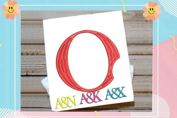 Letter O Split Monogram Logo: A Sophisticated Embroidery for Holiday & Seasonal Gifts