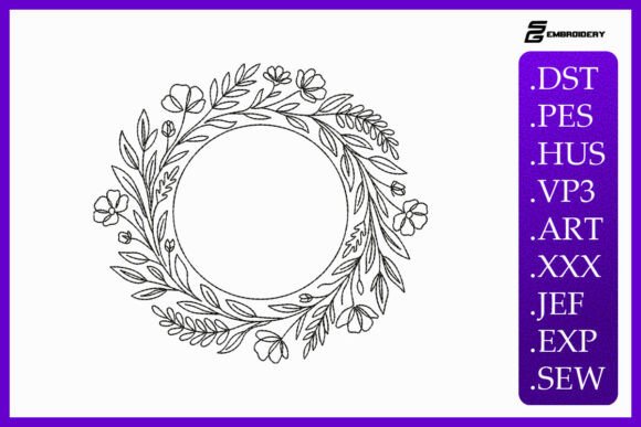 Minimalist Floral Wreath