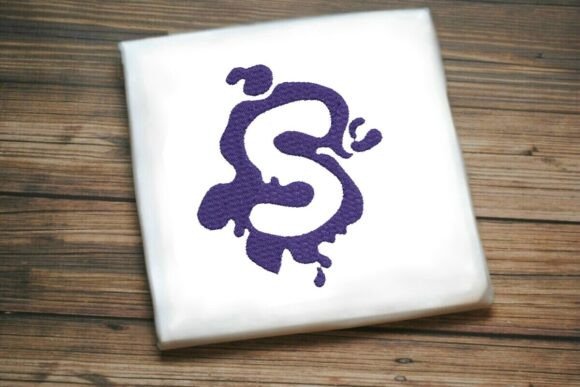 Paint Splash Monogram S: A Vibrant Seasonal Embroidery Pick