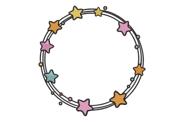 Pastel Star Wreath